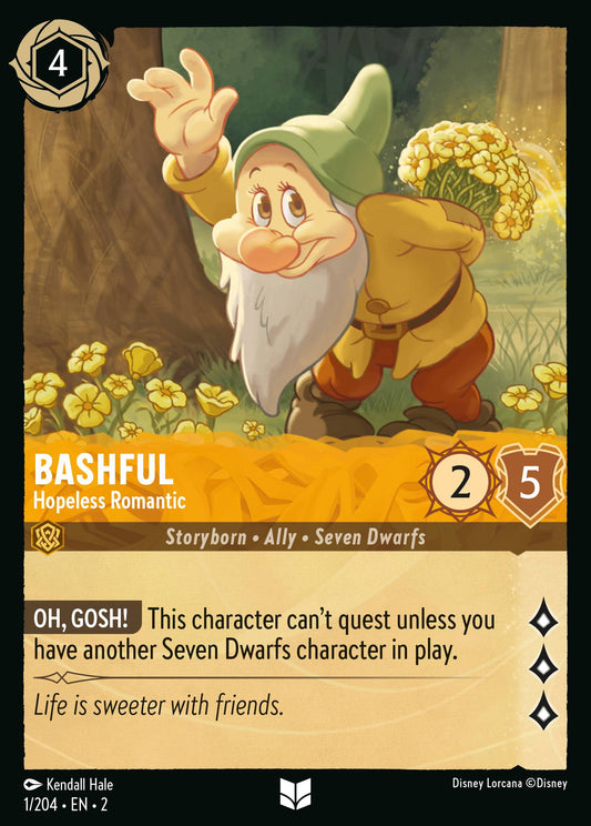 Bashful - Hopeless Romantic - Uncommon Lorcana Card