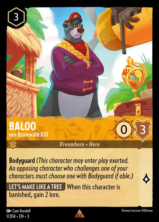 Baloo - von Bruinwald XIII - Rare Lorcana Card