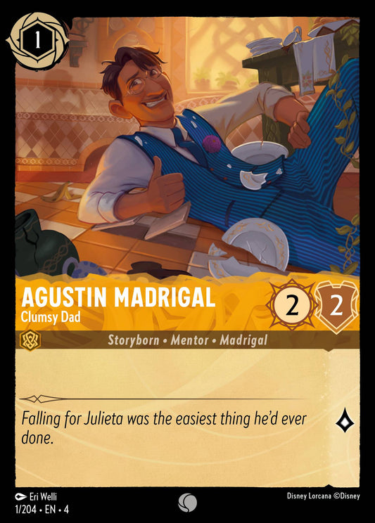 Agustin Madrigal - Clumsy Dad - Common Lorcana Card