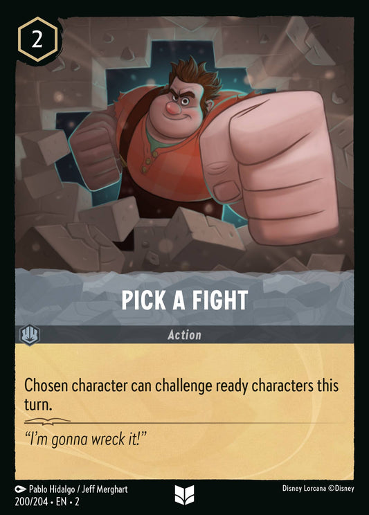 Pick a Fight - Uncommon Lorcana Card