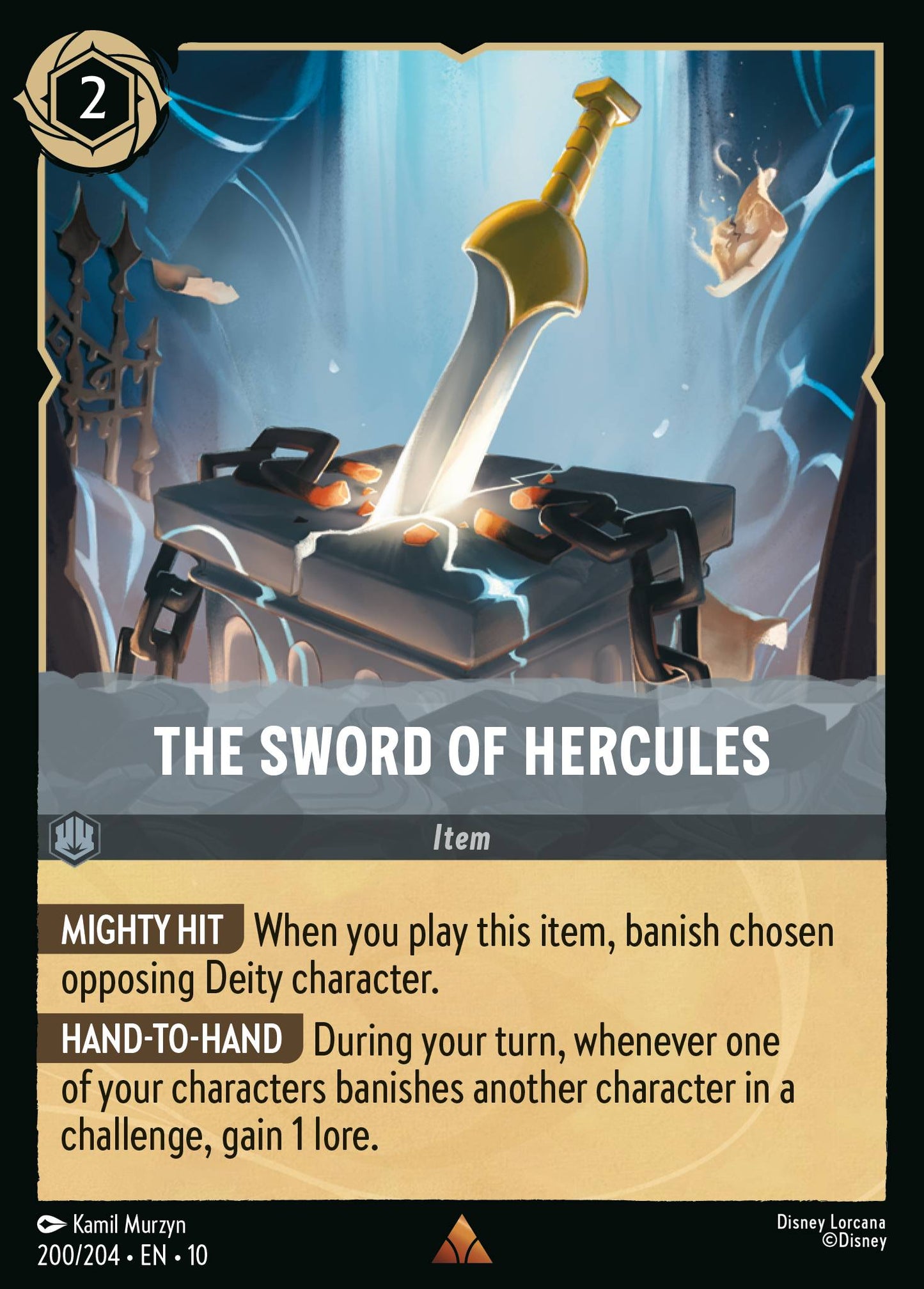 The Sword of Hercules - Rare Lorcana Card