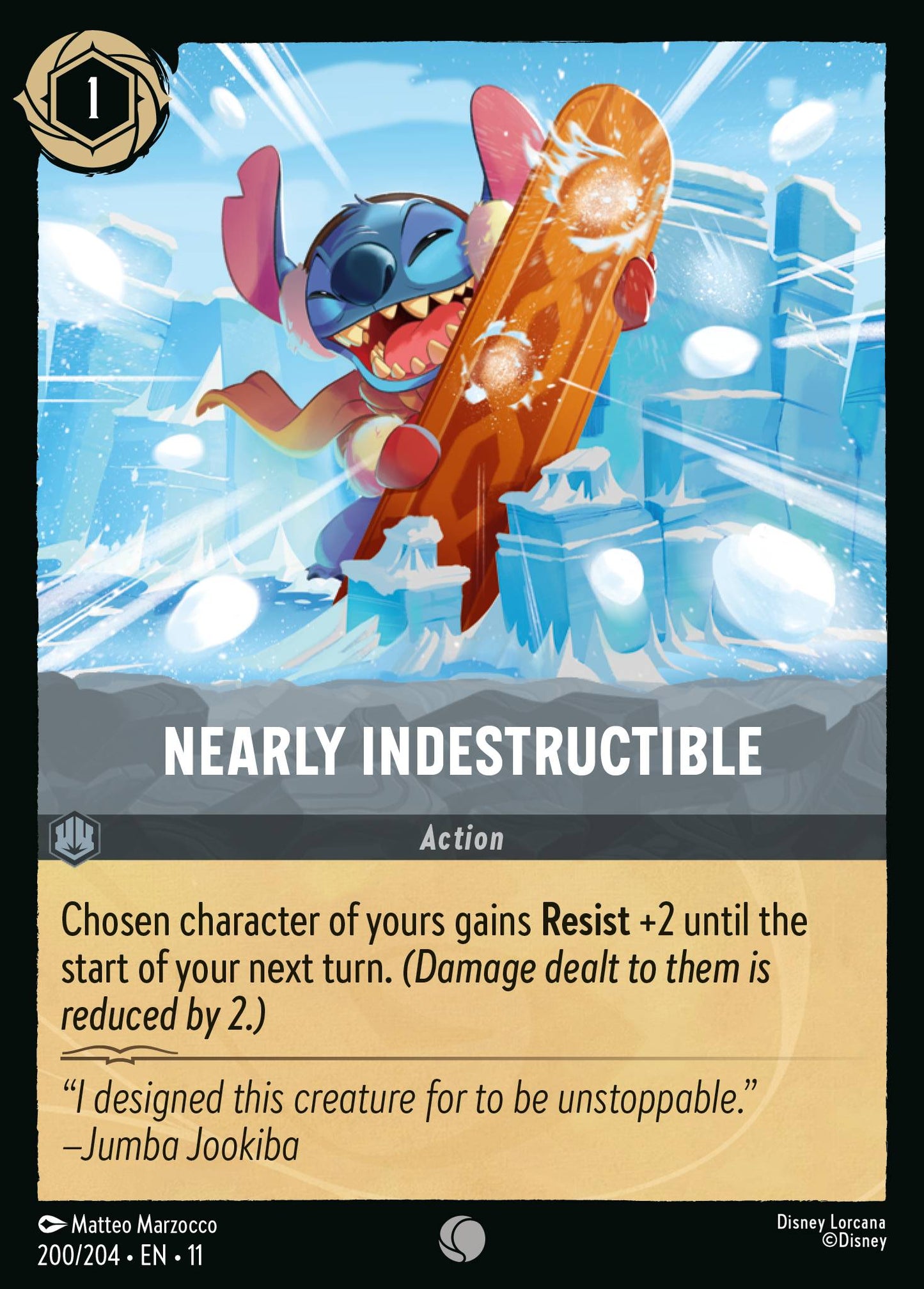 Nearly Indestructible - Common Lorcana Card
