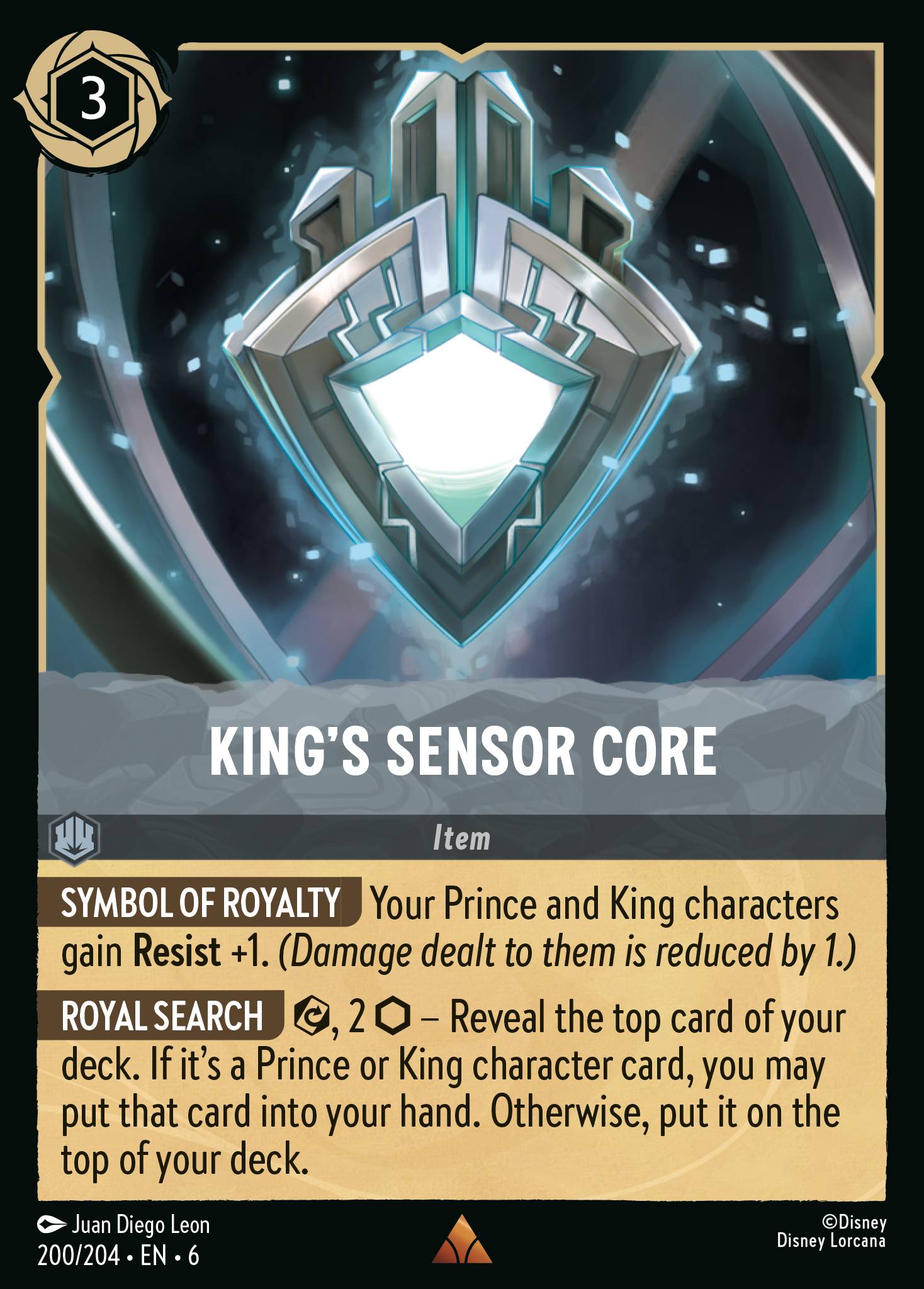 King's Sensor Core - Rare Lorcana Card