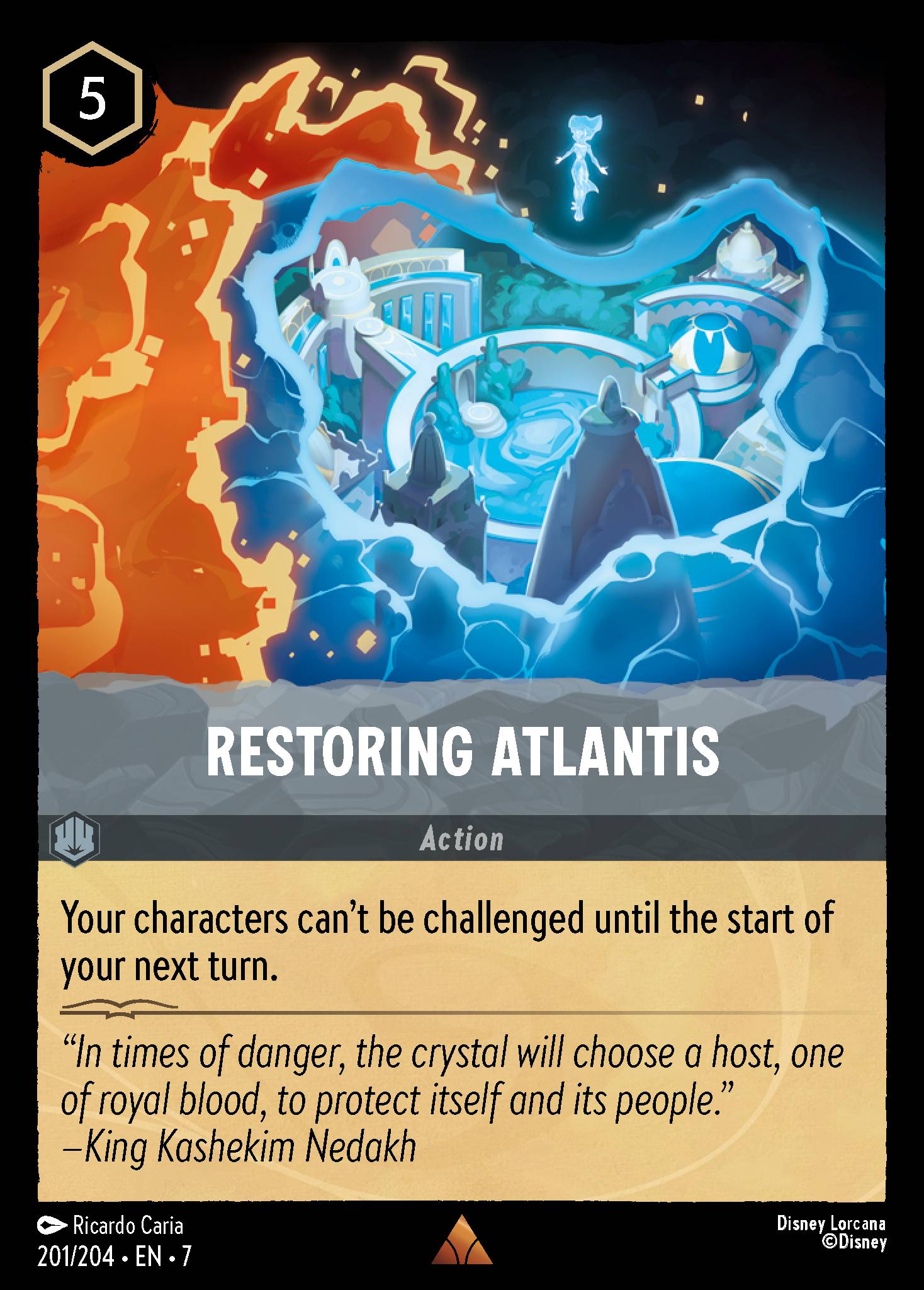Restoring Atlantis - Rare Lorcana Card