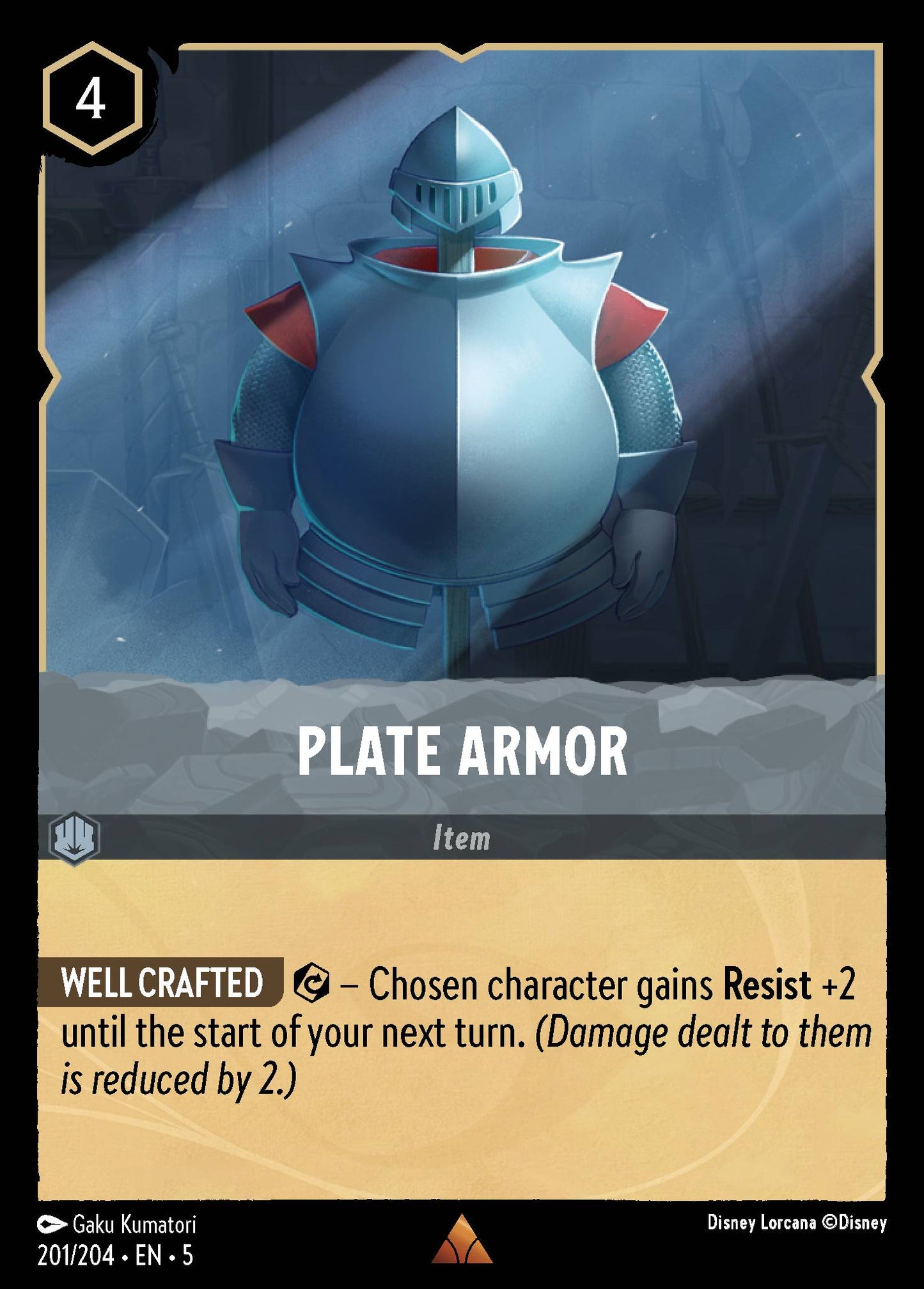 Plate Armor - Rare Lorcana Card
