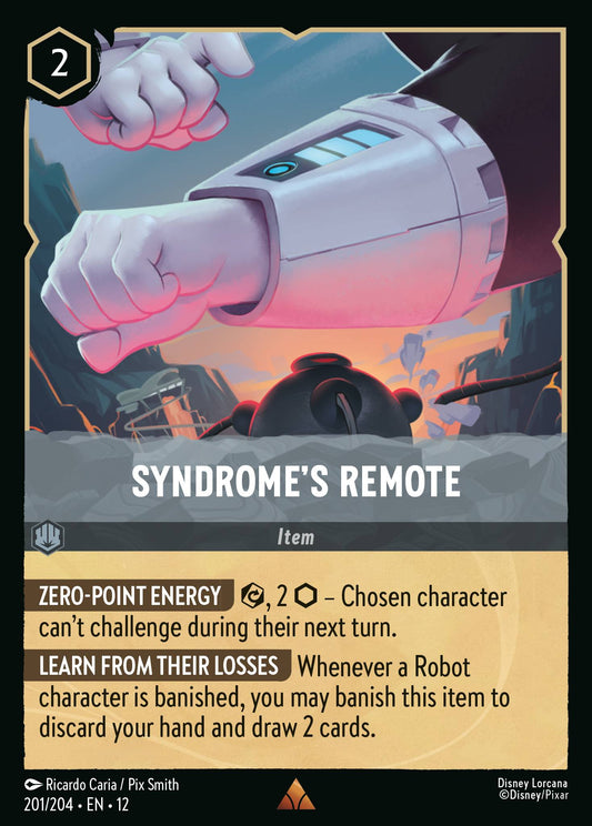 Syndrome's Remote - Rare Lorcana Card