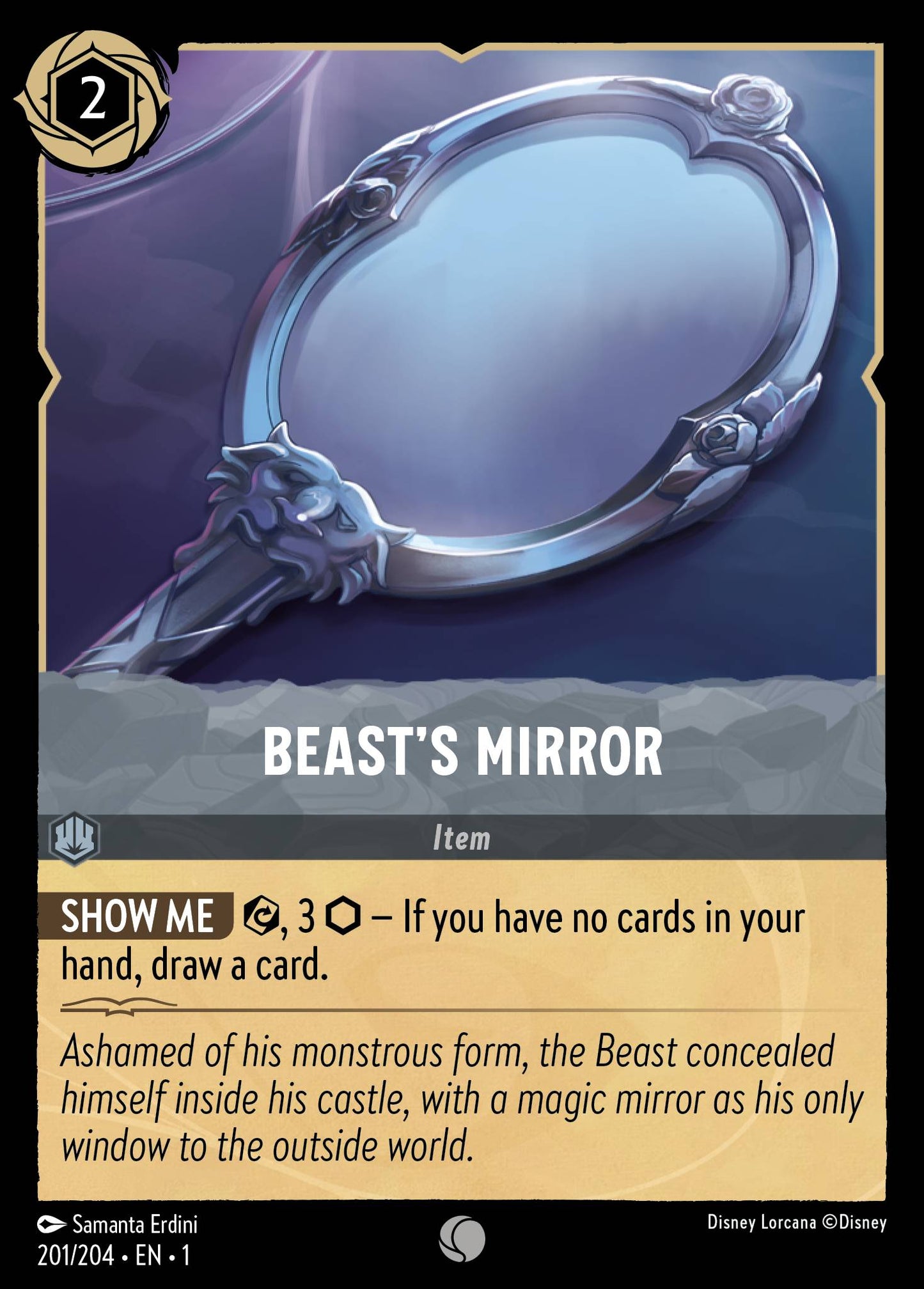 Beast's Mirror - Common Lorcana Card