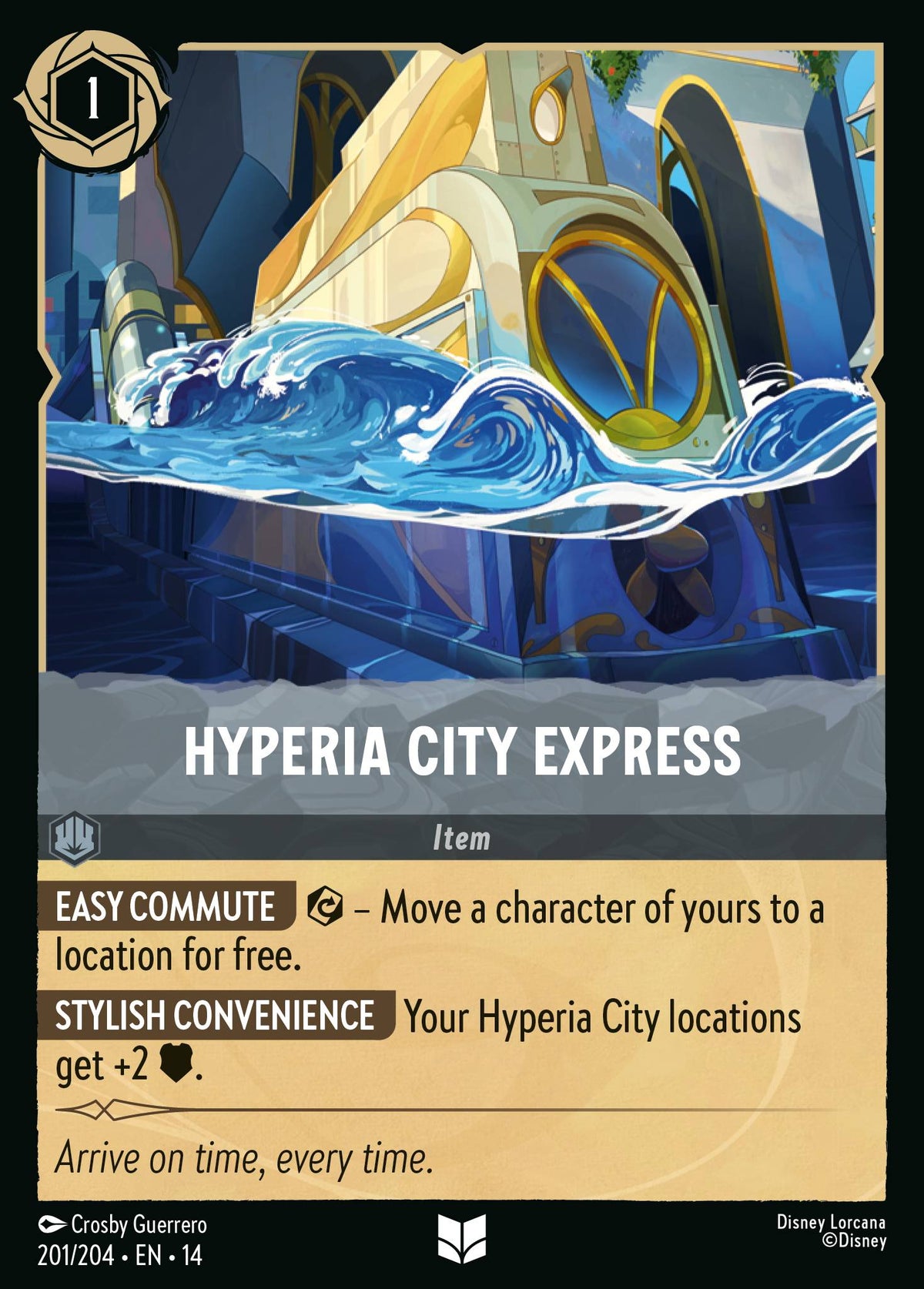 Hyperia City Express - Uncommon Lorcana Card
