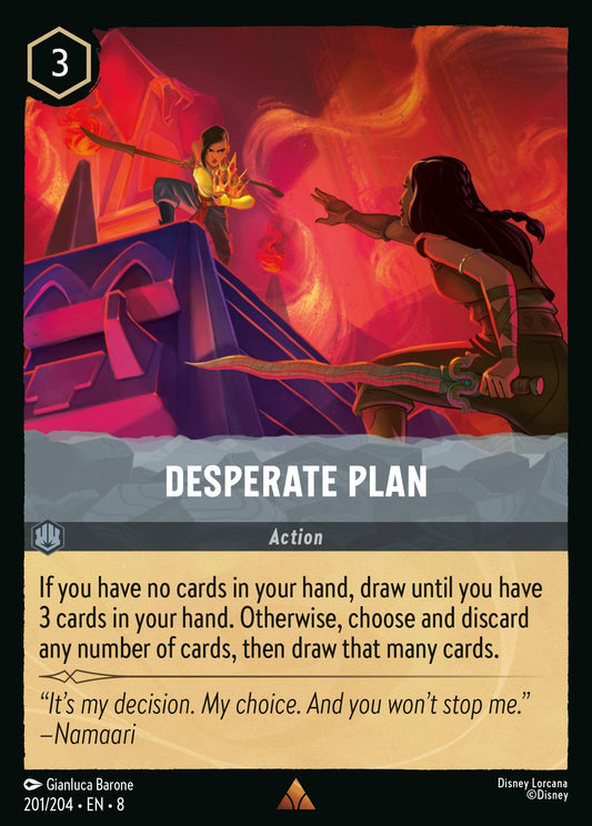 Desperate Plan - Rare Lorcana Card