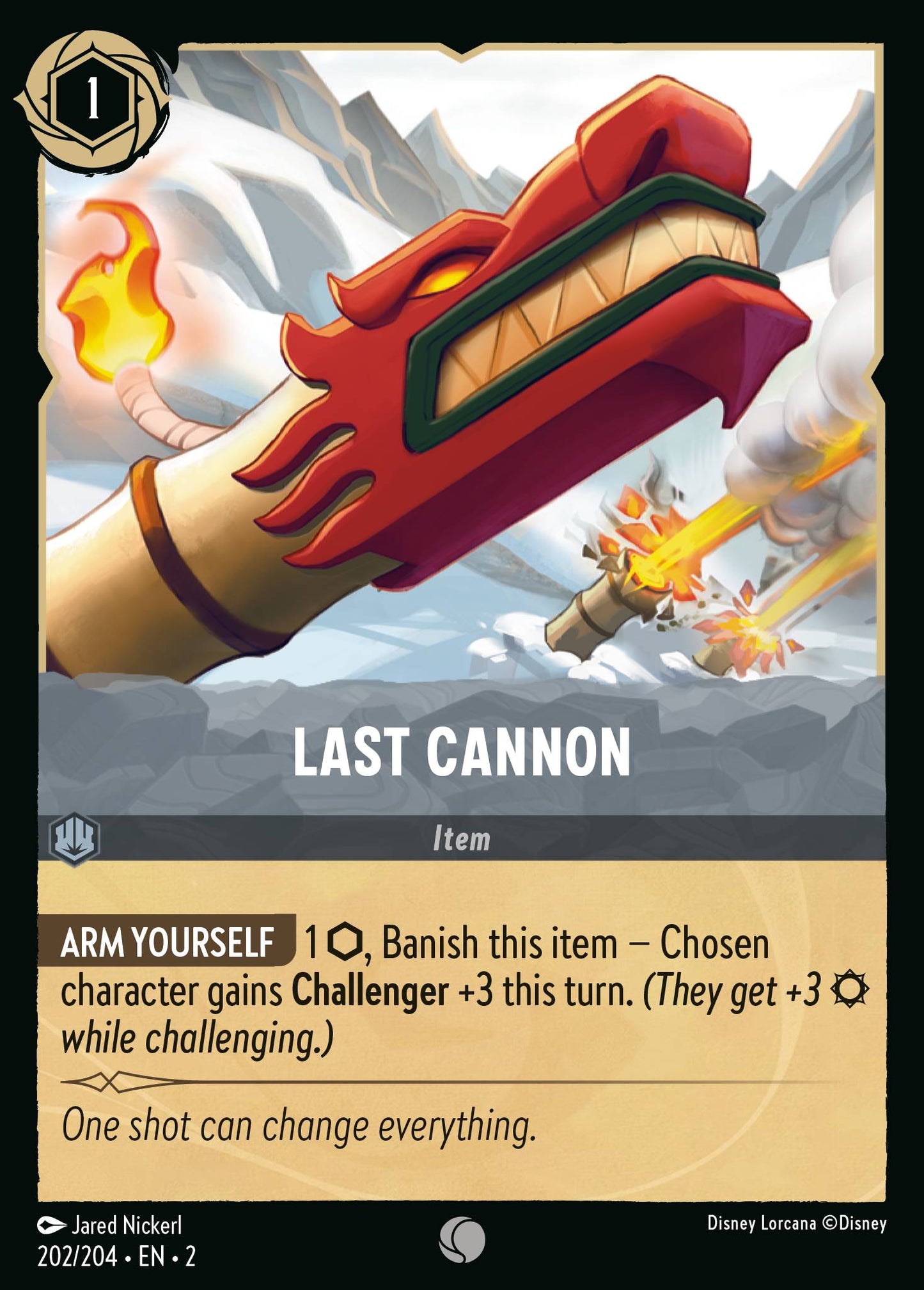 Last Cannon - Common Lorcana Card