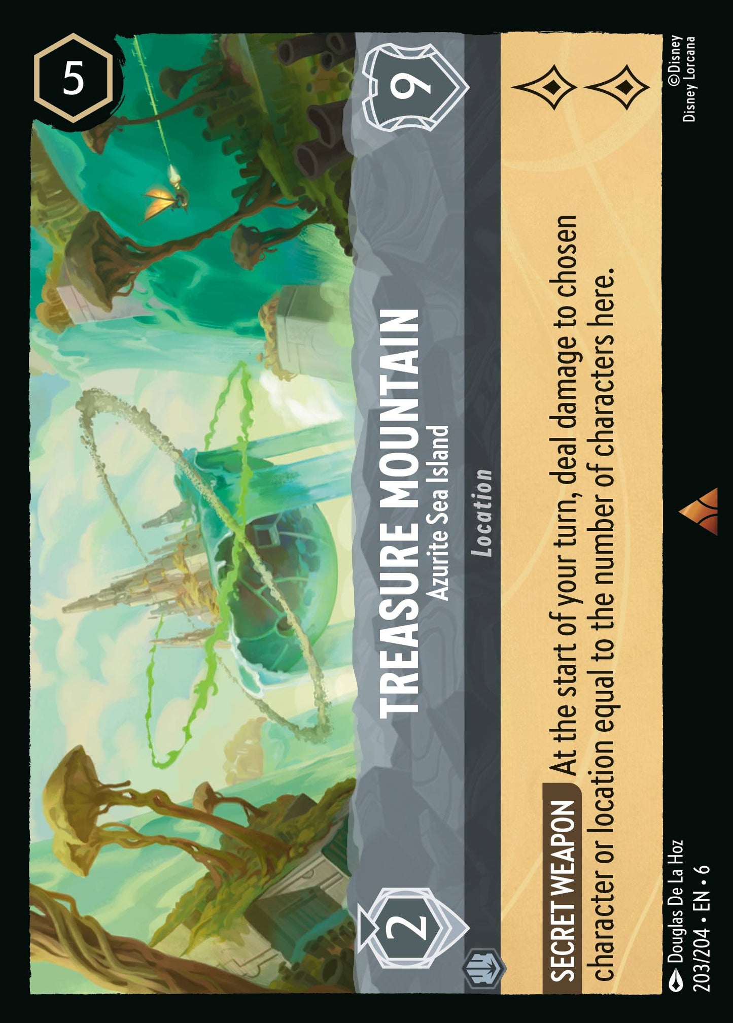 Treasure Mountain - Azurite Sea Island - Rare Lorcana Card