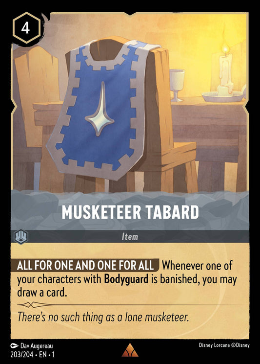 Musketeer Tabard - Rare Lorcana Card
