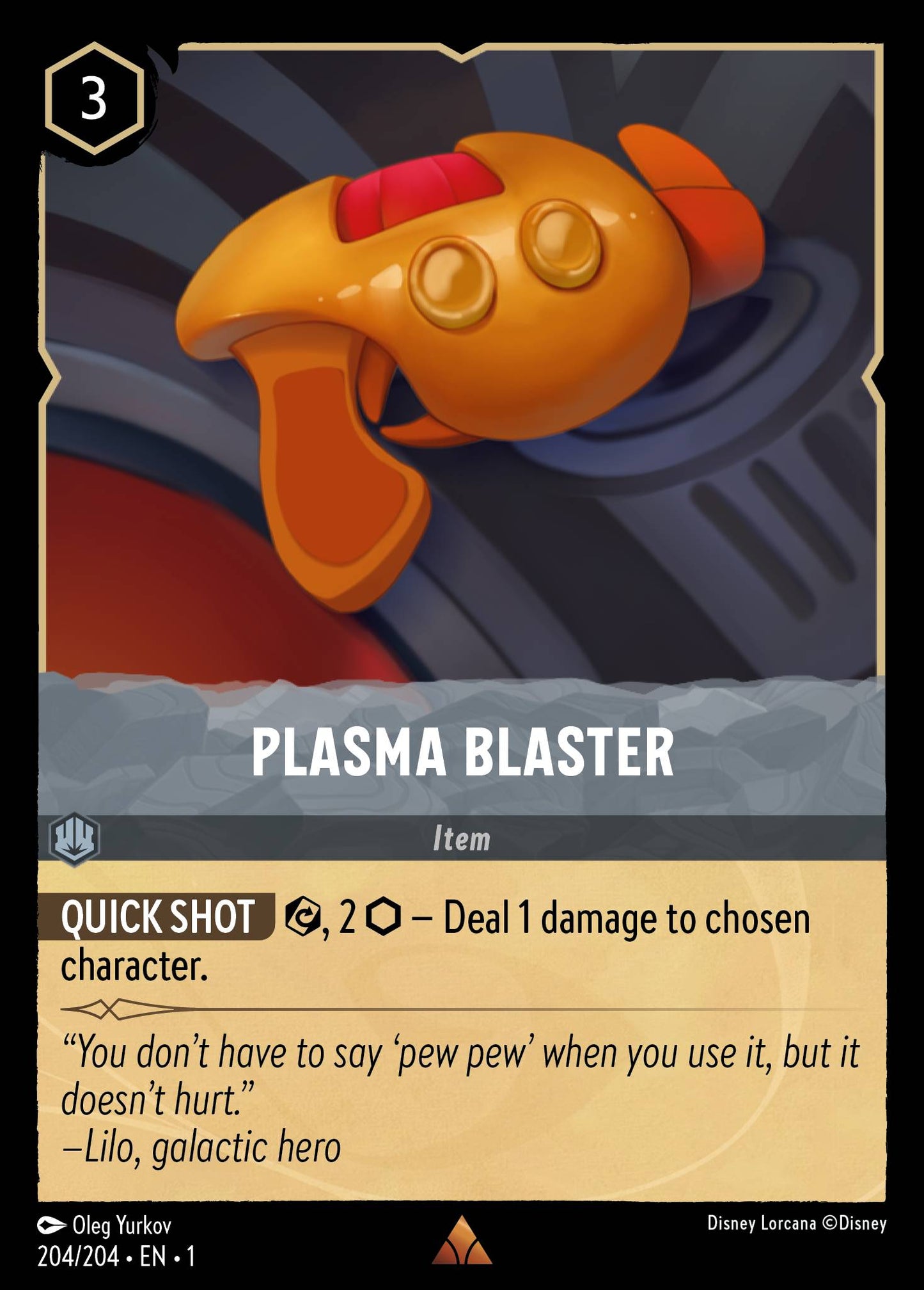 Plasma Blaster - Rare Lorcana Card