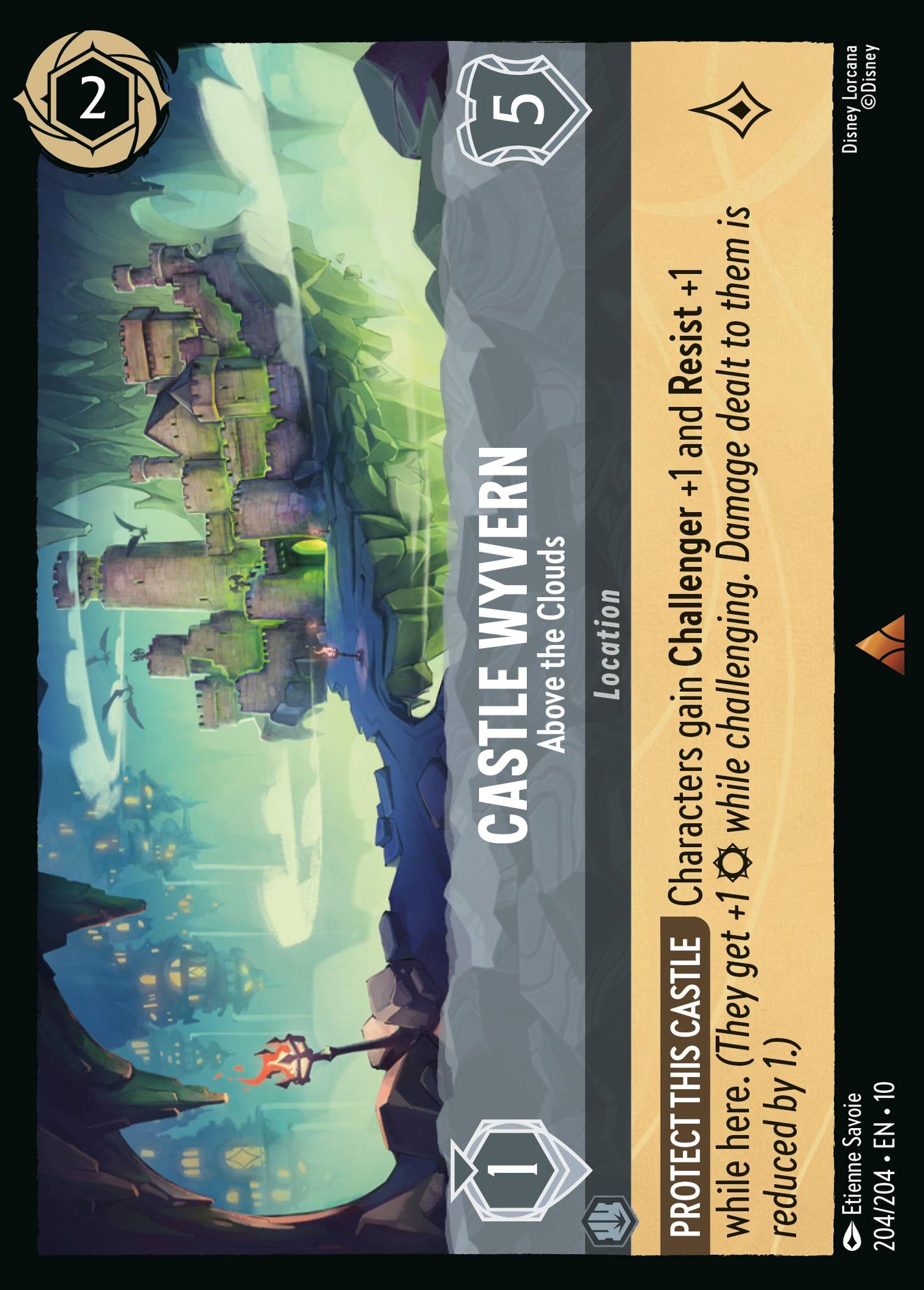 Castle Wyvern - Above the Clouds - Rare Lorcana Card