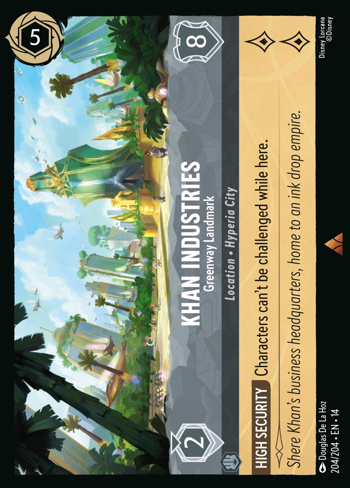 Khan Industries - Greenway Landmark - Rare Lorcana Card