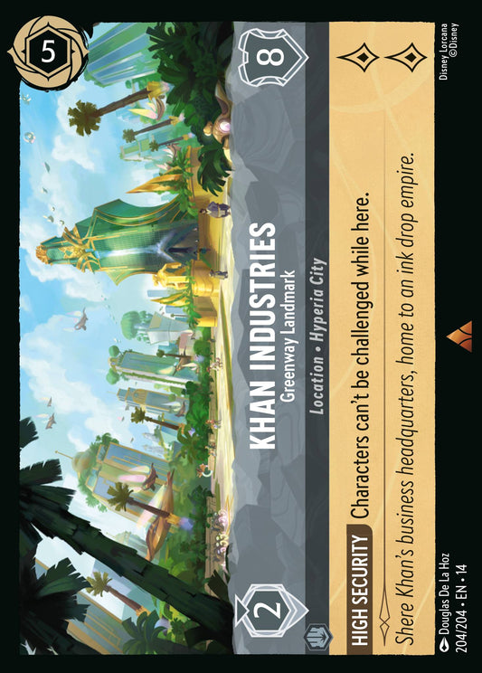 Khan Industries - Greenway Landmark - Rare Lorcana Card
