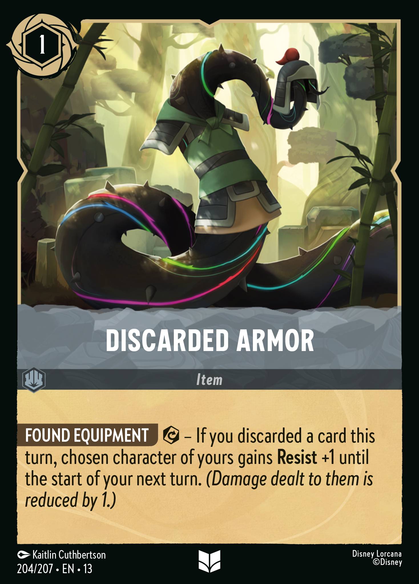 Discarded Armor - Uncommon Lorcana Card