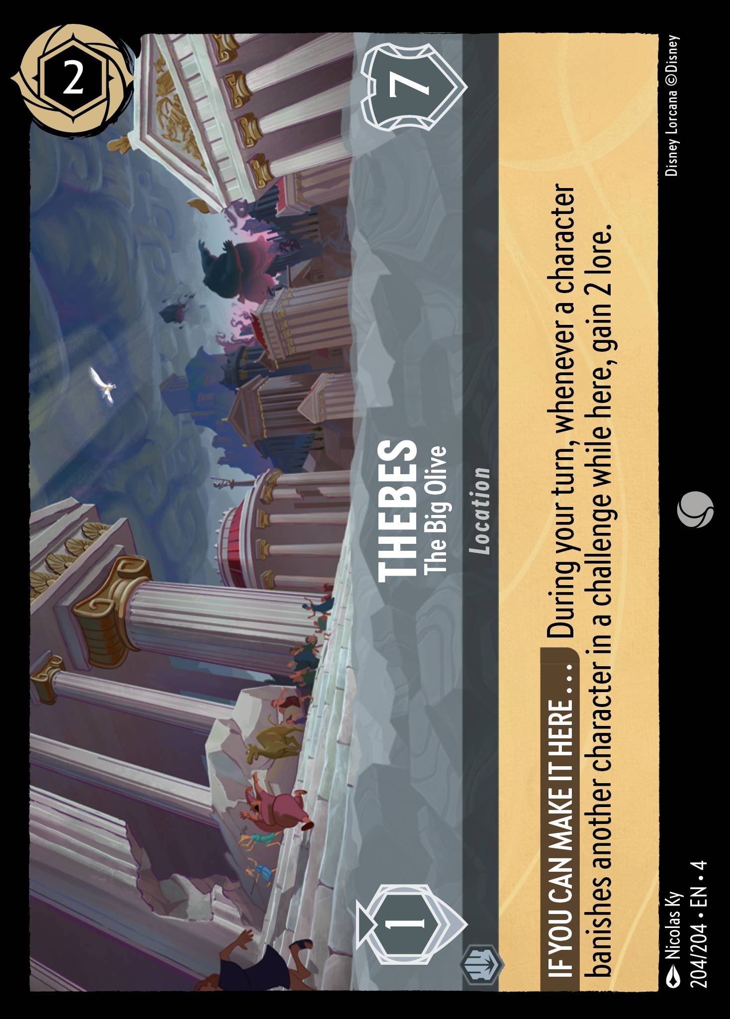 Thebes - The Big Olive - Common Lorcana Card