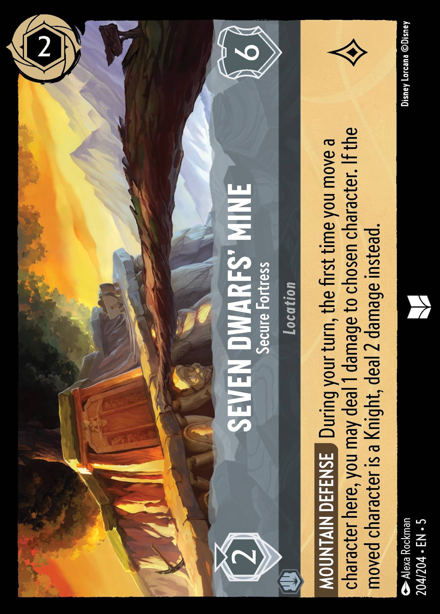 Seven Dwarfs' Mine - Secure Fortress - Uncommon Lorcana Card