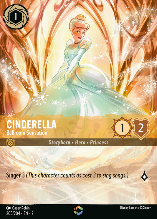 Cinderella - Ballroom Sensation (Enchanted) - Enchanted Lorcana Holofoil Card
