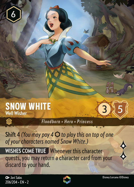 Snow White - Well Wisher (Enchanted) - Enchanted Lorcana Holofoil Card