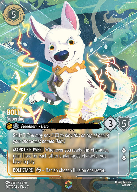 Bolt - Superdog (Enchanted) - Enchanted Lorcana Holofoil Card