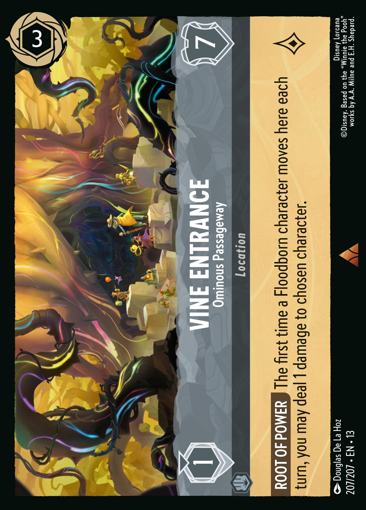 Vine Entrance - Ominous Passageway - Rare Lorcana Card
