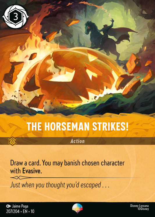 The Horseman Strikes! (Epic) - Epic Lorcana Holofoil Card