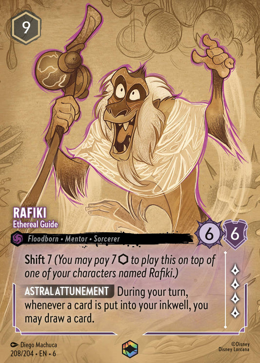 Rafiki - Ethereal Guide (Enchanted) - Enchanted Lorcana Holofoil Card