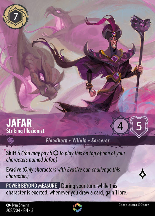 Jafar - Striking Illusionist (Enchanted) - Enchanted Lorcana Holofoil Card