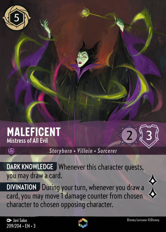 Maleficent - Mistress of All Evil (Enchanted) - Enchanted Lorcana Holofoil Card