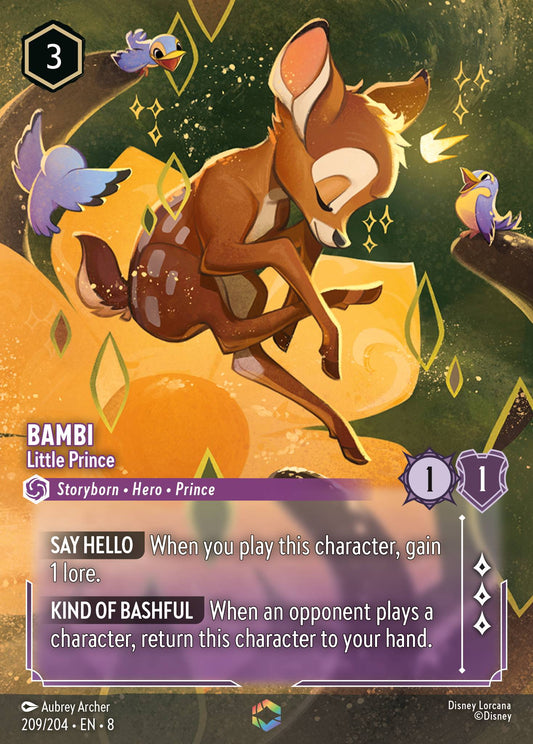 Bambi - Little Prince (Enchanted) - Enchanted Lorcana Holofoil Card