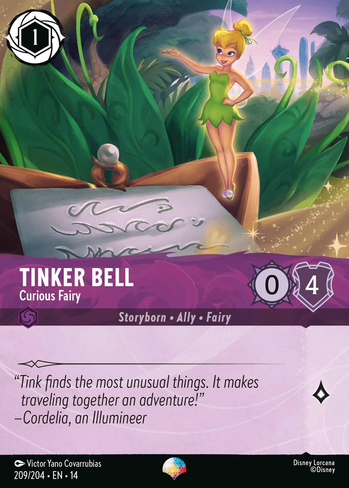 Tinker Bell - Curious Fairy (Epic) - Disney Lorcana