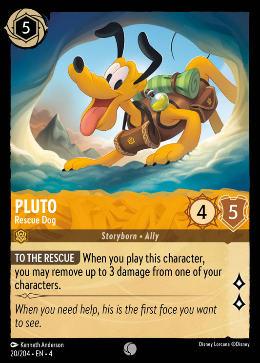 Pluto - Rescue Dog - Disney Lorcana Card