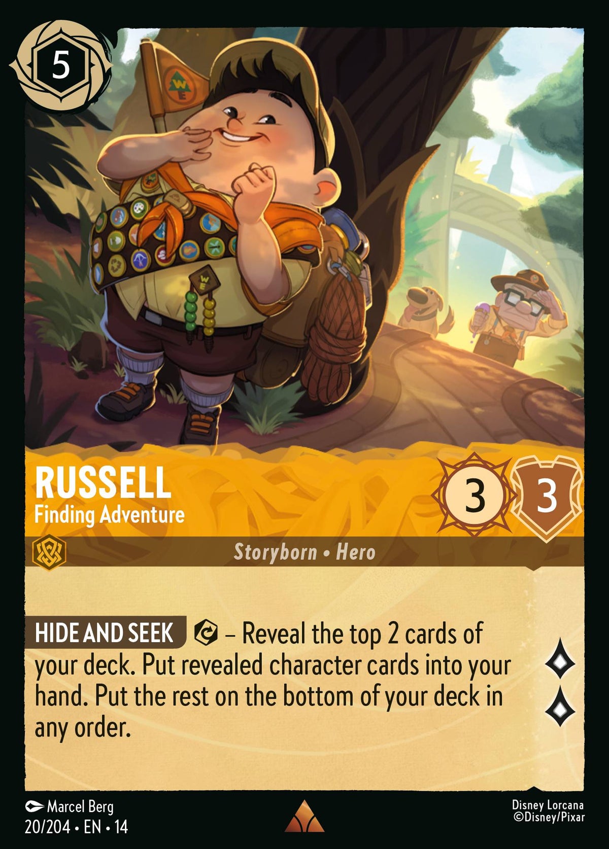 Russell - Finding Adventure - Rare Lorcana Card