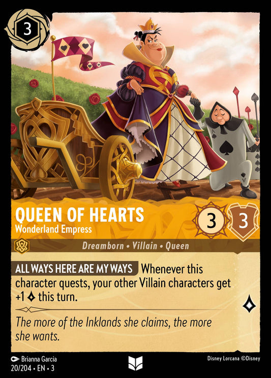 Queen of Hearts - Wonderland Empress - Uncommon Lorcana Card