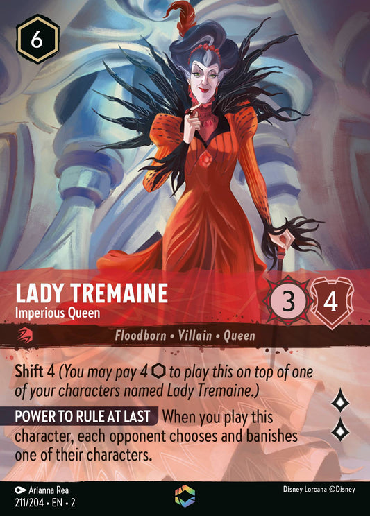 Lady Tremaine - Imperious Queen (Enchanted) - Enchanted Lorcana Holofoil Card