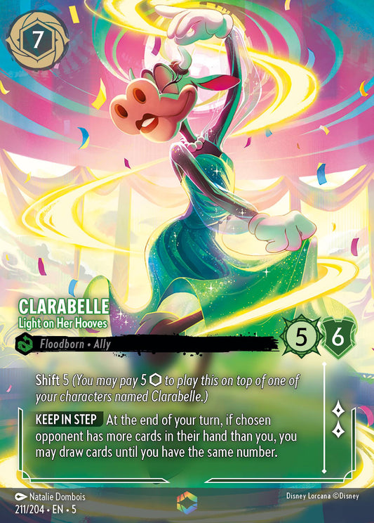 Clarabelle - Light on Her Hooves (Enchanted) - Enchanted Lorcana Holofoil Card