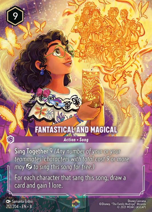 Fantastical and Magical (Enchanted) - Enchanted Lorcana Holofoil Card