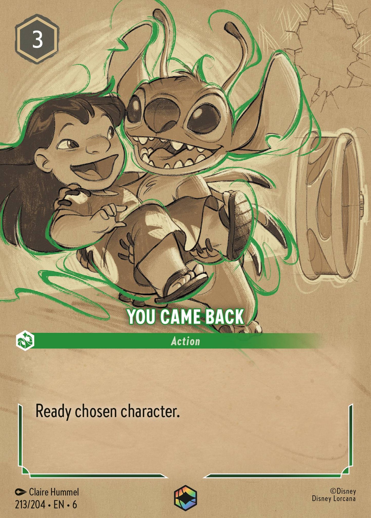 You Came Back (Enchanted) - Enchanted Lorcana Holofoil Card