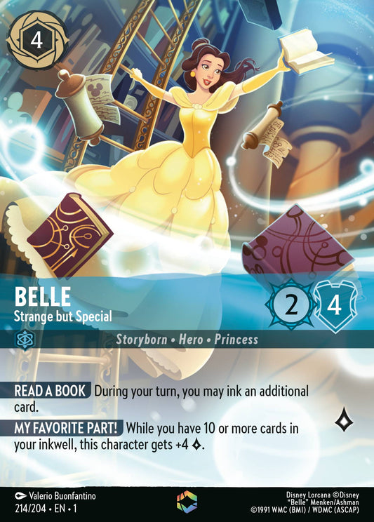 Belle - Strange but Special (Enchanted) - Enchanted Lorcana Holofoil Card