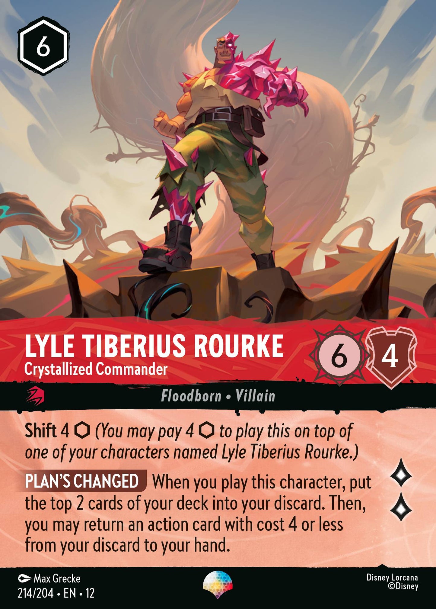 Lyle Tiberius Rourke - Crystallized Commander (Epic) - Disney Lorcana