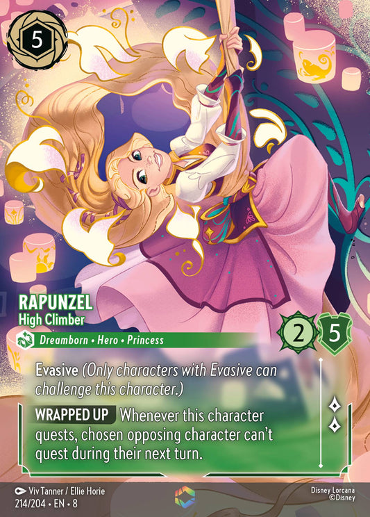 Rapunzel - High Climber (Enchanted) - Enchanted Lorcana Holofoil Card