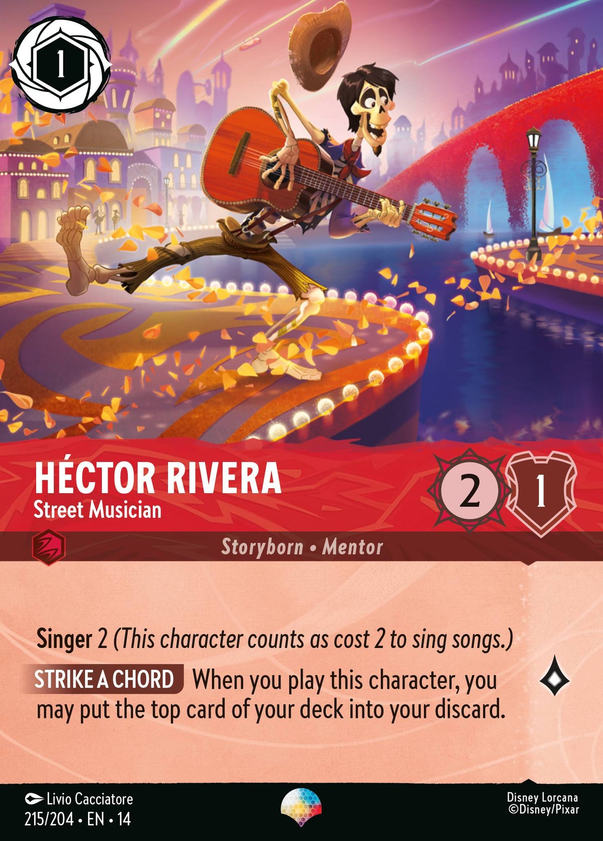 Hector Rivera - Street Musician - Epic Lorcana Card