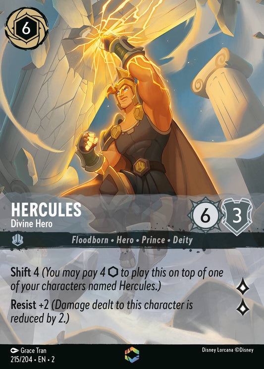 Hercules - Divine Hero (Enchanted) - Enchanted Lorcana Holofoil Card