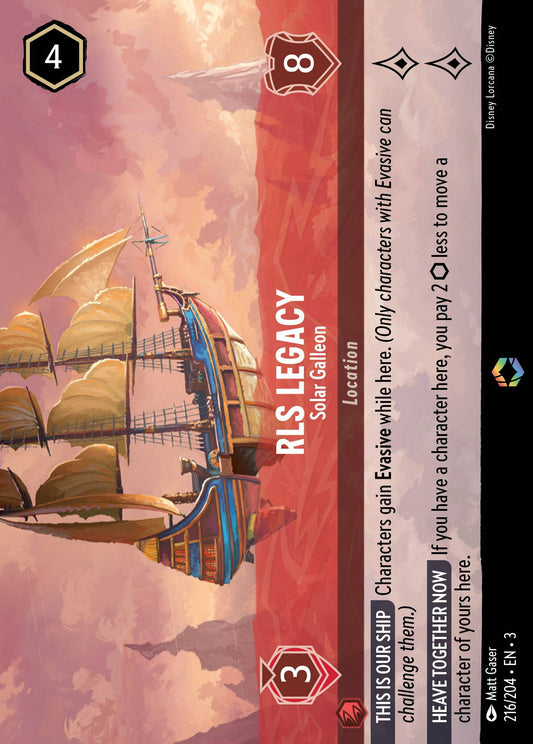 RLS Legacy - Solar Galleon (Enchanted) - Enchanted Lorcana Holofoil Card