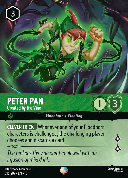 Peter Pan - Created by the Vine (Epic) - Disney Lorcana