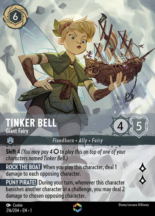 Tinker Bell - Giant Fairy (Enchanted) - Enchanted Lorcana Holofoil Card