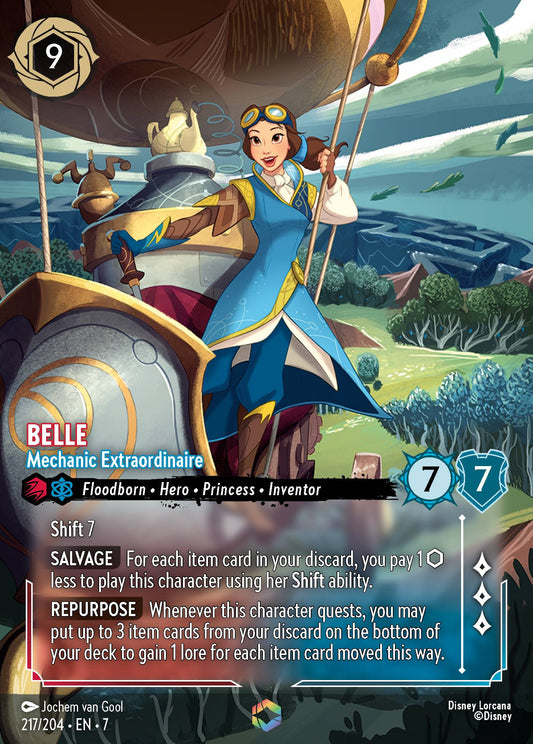 Belle - Mechanic Extraordinaire (Enchanted) - Enchanted Lorcana Holofoil Card
