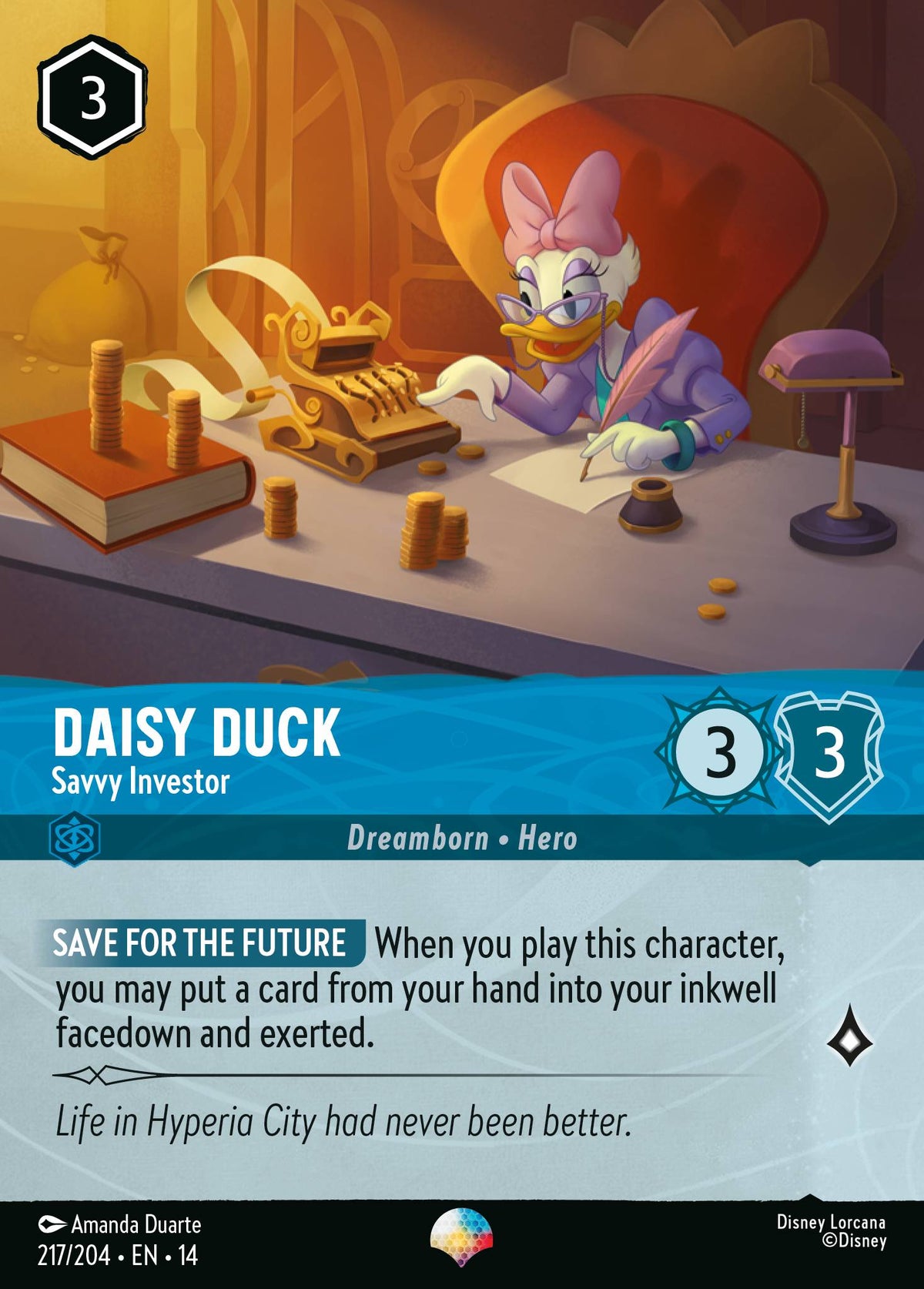 Daisy Duck - Savvy Investor (Epic) - Disney Lorcana